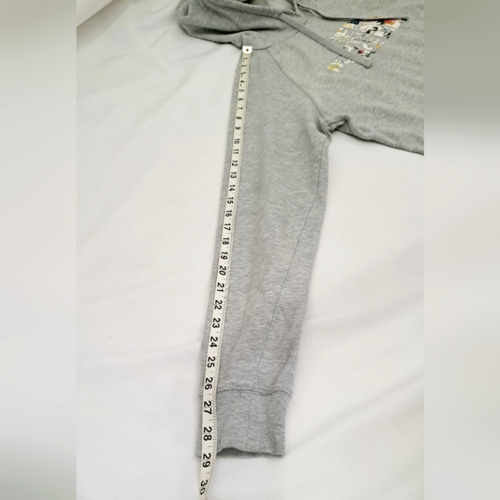 The North Face Womens Grey Hoodie Printed Pullover Kangaroo Pockets Logo L - Picture 9 of 15